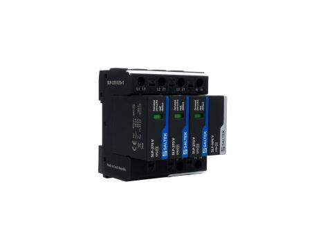 Ogranicznik przepięć typ 2 40kA SLP-275 V/3+1 do 255V DC szyna DIN warystorowy ochronnik przepięciowy dla niskiego napięcia