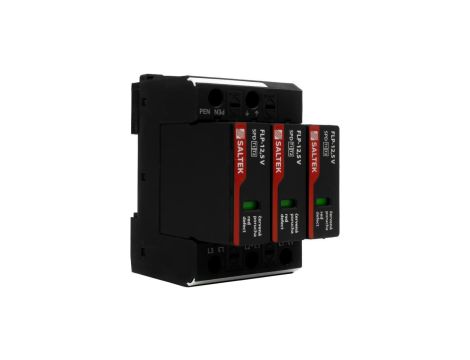 Ogranicznik przepięć typ 1 12.5kA FLP-12,5 V/3 do 350V DC szyna DIN ochronnik przepięciowy dla niskiego napięcia