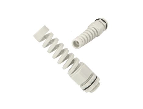 Dławik Kablowy z Odgiętką na przewód Dławnica MG 25mm IP68 Szary 1 sztuka