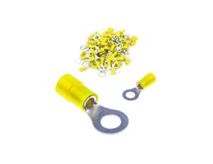 TRYTYT Końcówka Oczkowa Kablowa Izolowana 4 - 6 mm2 Żółta M6 Oczko 100szt