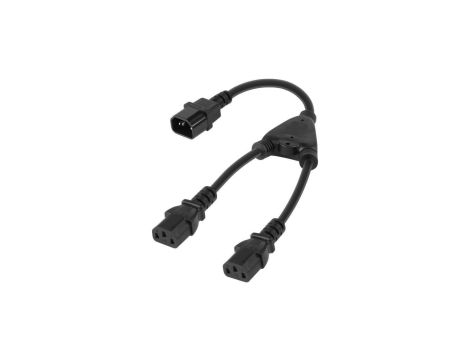 Rozdzielacz kabla komputerowego (splitter) gniazdo - 2x wtyk