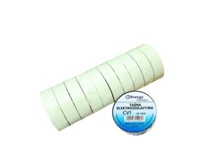 CV1 (EP-1920) BIA10 - taśma elektroizolacyjna PCW (zestaw 10 rolek 19mm x 20m x 0.13mm) biała