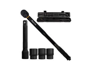 Klucz Dynamometryczny Do Kół 1/2 28-210Nm CrMOiCrv + 3 Nasadki 17,19,21mm BESTEN BE0002878