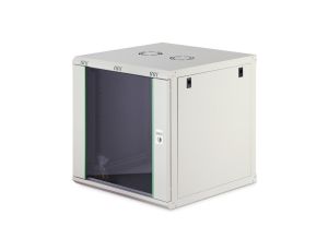 Szafa sieciowa wisząca Dynamic 19 12U rack 600x600, drzwi szyba, szary, niezłożona, 60kg DN-37110