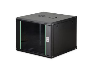 Szafa sieciowa wisząca Dynamic 19 9U rack 600x600, drzwi szyba, czarny, niezłożona, 60kg DN-37107