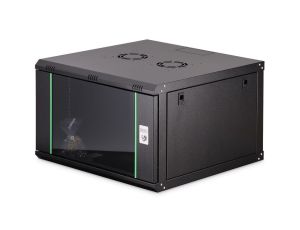 Szafa sieciowa wisząca Dynamic 19 7U rack 600x600, drzwi szyba, czarny, niezłożona, 60kg DN-37103