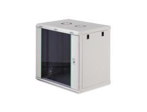 Szafa sieciowa wisząca Dynamic 19 12U rack 600x450, drzwi szyba, szary, niezłożona, 60kg DN-37108