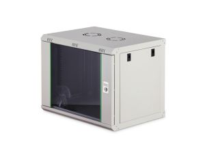 Szafa sieciowa wisząca Dynamic 19 9U rack 600x450, drzwi szyba, szary, niezłożona, 60kg DN-37104