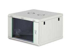 Szafa sieciowa wisząca Dynamic 19 7U rack 600x600, drzwi szyba, szary, niezłożona, 60kg DN-37102
