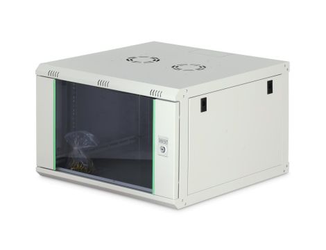 Szafa sieciowa wisząca Dynamic 19 7U rack 600x600, drzwi szyba, szary, niezłożona, 60kg DN-37102