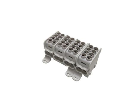 Blok dystrybucyjny - rozdzielczy HLAK25 (MAG) 4P szary 2xAl/Cu 25mm+16mm 1000VAC/1500VDC MAG4254A00