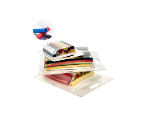 Rurka Termokurczliwa Koszulka Samogasnąca Kolorowe 2,4-12,7mm Zestaw 42Szt