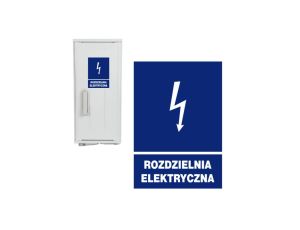 Tabliczka Informacyjna Znak Elektryczny ROZDZIELNIA ELEKTRYCZNA 148x210mm