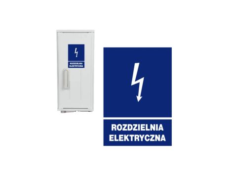 Tabliczka Informacyjna Znak Elektryczny ROZDZIELNIA ELEKTRYCZNA 148x210mm