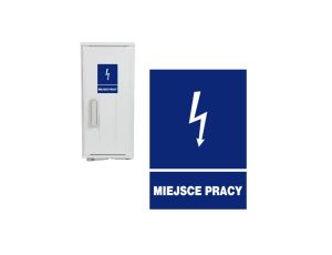 Trytyt Znak elektryczny informacyjny 148x210 MIEJSCE PRACY ZEI/A-1
