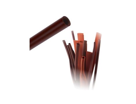 Rurka Koszulka Termokurczliwa Samogasnąca 4,8 - 2,4 mm Termokurczka Brązowa 1 m