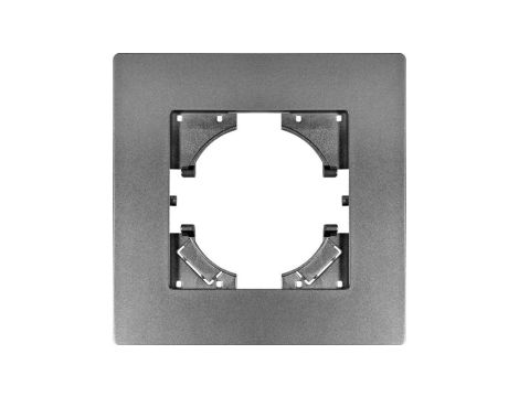Ramka pojedyncza MODERN-Q, szary plastik (linia Basic)