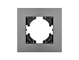 Ramka pojedyncza MODERN-Q, szare aluminium gładkie (linia Alu Pure)