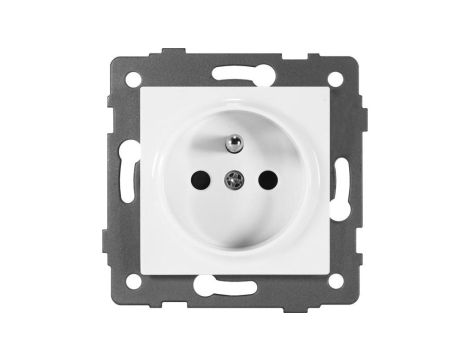 Gniazdo pojedyncze 2P+Z MODERN-Q, 16A-250V~, białe