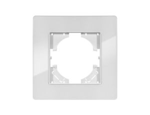 Ramka pojedyncza MODERN-Q, biały akryl (linia Acrylic Shine)