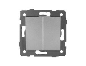 Łącznik dzwonkowy podwójny MODERN-Q, 10AX-250V~, szary