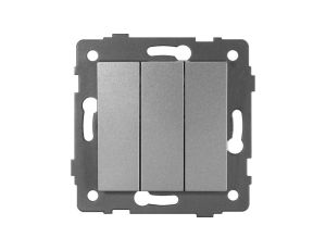 Łącznik potrójny MODERN-Q, 10AX-250V~, szary