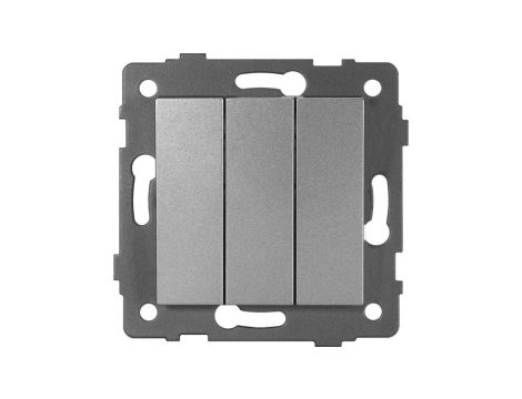 Łącznik potrójny MODERN-Q, 10AX-250V~, szary