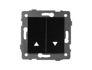 Łącznik do sterowania roletami MODERN-Q, 10AX-250V~, czarny