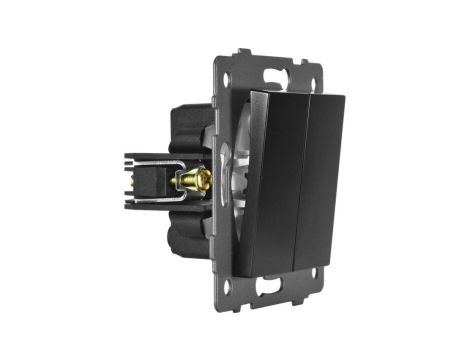 Łącznik dzwonkowy podwójny MODERN-Q, 10AX-250V~, czarny