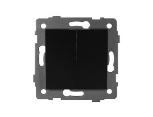 Łącznik podwójny MODERN-Q, 10AX-250V~, czarny