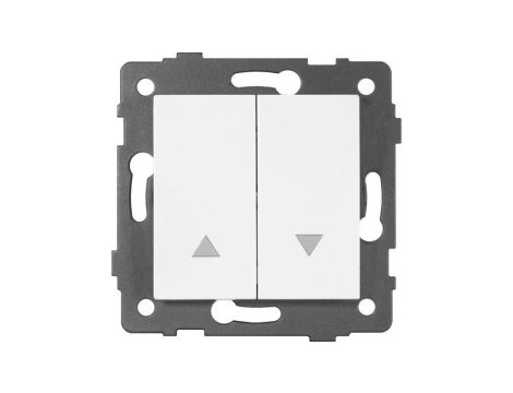 Łącznik do sterowania roletami MODERN-Q, 10AX-250V~, biały