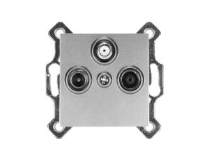 Gniazdo antenowe RTV-SAT MODERN-Q, szare