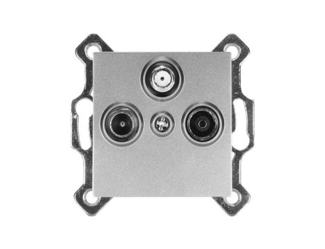 Gniazdo antenowe RTV-SAT MODERN-Q, szare