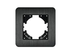 Ramka pojedyncza MODERN-Q, czarne aluminium szczotkowane (linia Alu Touch)