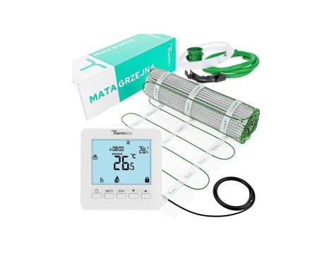 Zestaw mata 120W/m2 10m2 + H8 biały