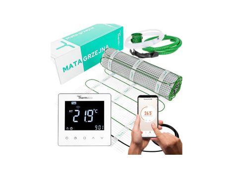 Zestaw mata 120W/m2 6m2 + H10 biały