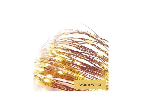 Lampki choinkowe XMAS nano TIMER 2,4W 40LED 4m IP44 ciepły biały D3AW01