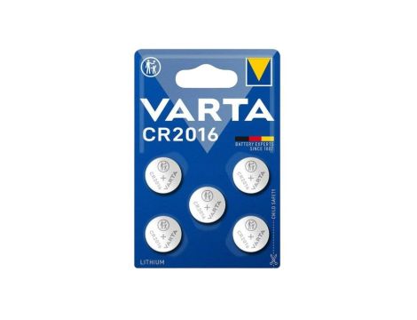 bateria litowa Varta CR2016 - 5 sztuk