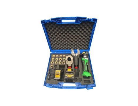 Zestaw akumulatorowy PRASKA DO KABLI 6-300mm2 + NOŻYCE FI 50mm / PRASKA AKUMULATOROWA + NOŻYCE AKAUMULATOROWE / EK63KSET1