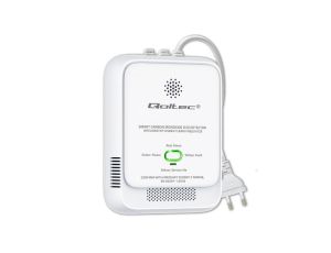 Qoltec Certyfikowany Czujnik tlenku węgla (czadu) detektor CO alarm 85dB LED