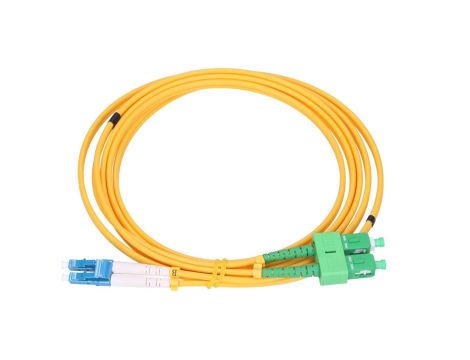 Patchcord Jednomodowy, Duplex, G657A, 3mm, 2m Extralink LC/UPC-SC/APC