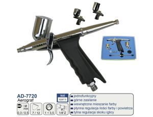 ADLER AEROGRAF PISTOLETOWY 0,5+0,3  AD-7720