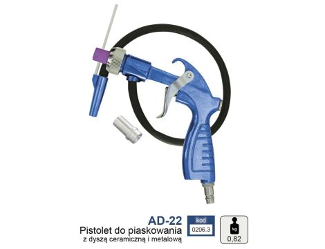 ADLER PISTOLET DO PIASKOWANIA Z DYSZĄ CERAMICZNĄ AD-22
