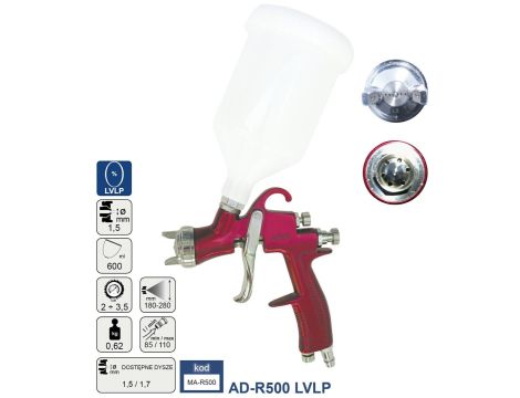 ADLER PISTOLET LAKIERNICZY LVLP 1.5mm AD-R500
