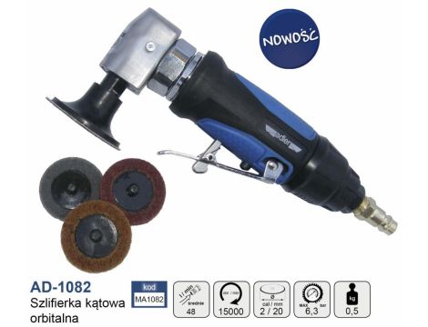 ADLER PNEUMATYCZNA SZLIFIERKA ORBITALNA KĄTOWA AD-1082 / ADLER