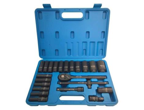 ADLER ZESTAW 1/2" GRZECHOTKA+NASADKI 23el. UDAROWE