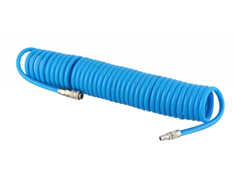 AIRPRESS WĄŻ SPIRALNY PU 12mmx8mmx 5m UZBROJONY