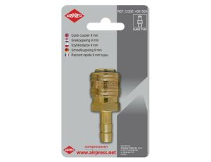 AIRPRESS.SZYBKOZŁĄCZKA NA WĄŻ  9mm