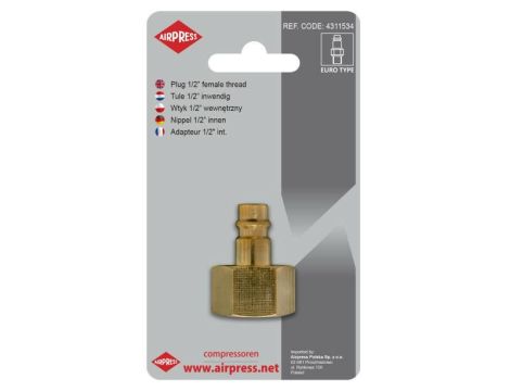 AIRPRESS.SZYBKOZŁĄCZKA WTYK 1/2" GW