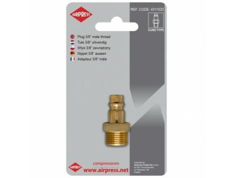 AIRPRESS.SZYBKOZŁĄCZKA WTYK 3/8" GZ
